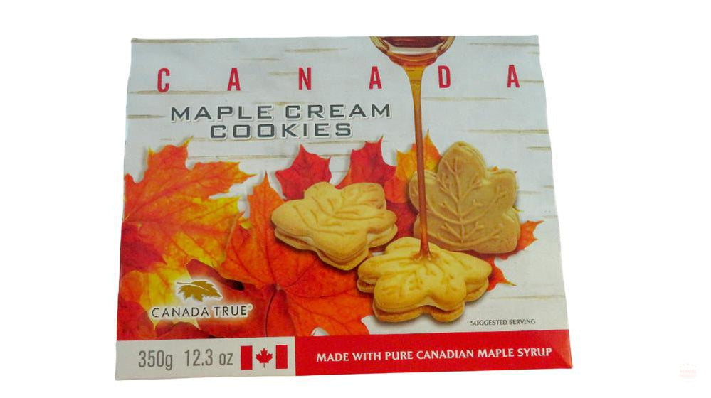 CANADA TRUE Maple Cream Cookies, 24 Cookies per Pack 100 Real Canadia