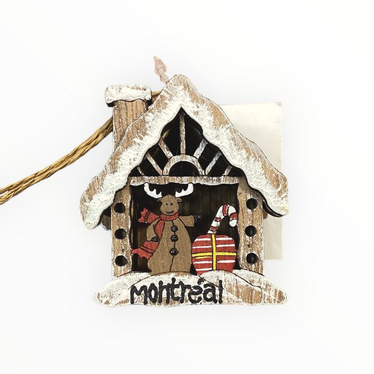 MONTREAL WOODEN CHRISTMAS ORNAMENT