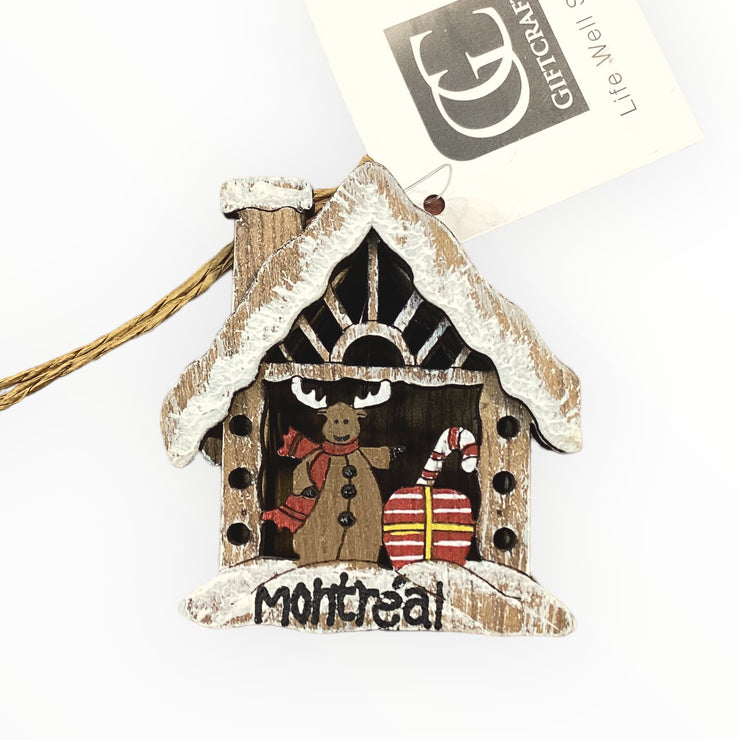 MONTREAL WOODEN CHRISTMAS ORNAMENT