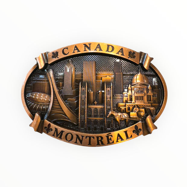 Metal Magnet Montreal landmark Vintage Aimants Souvenir