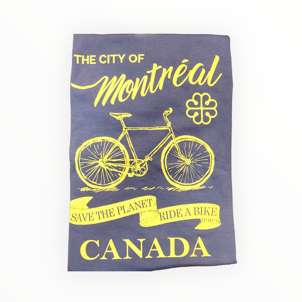 Montreal Bicycle T-shirt Canada blue