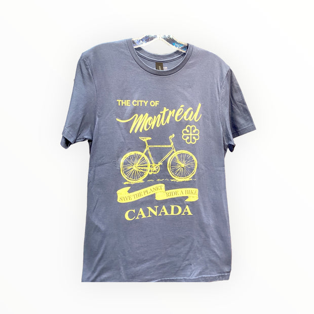 Montreal Bicycle T-shirt Canada blue