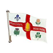 Montreal flag magnet metal DieCast