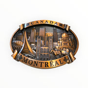 Metal Magnet Montreal landmark Vintage Aimants Souvenir