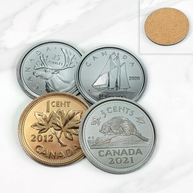 COASTER S/4 Canada coins Design