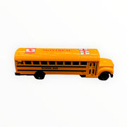 Canada Large School Bus W/ Sounds and Lightning 21cm x 5cm x 5 cm Metal DieCast