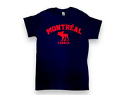 Montreal Moose appliqué T-shirt Blue Navy