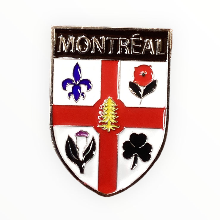 Montreal flag magnet metal DieCast