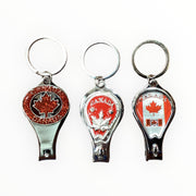 Canada Quebec Montreal Nail Clipper Bottle Opener Keychains 3pcs