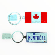 Keychain - Canadian Flag Themed Design Key Holder Metal Diecast
