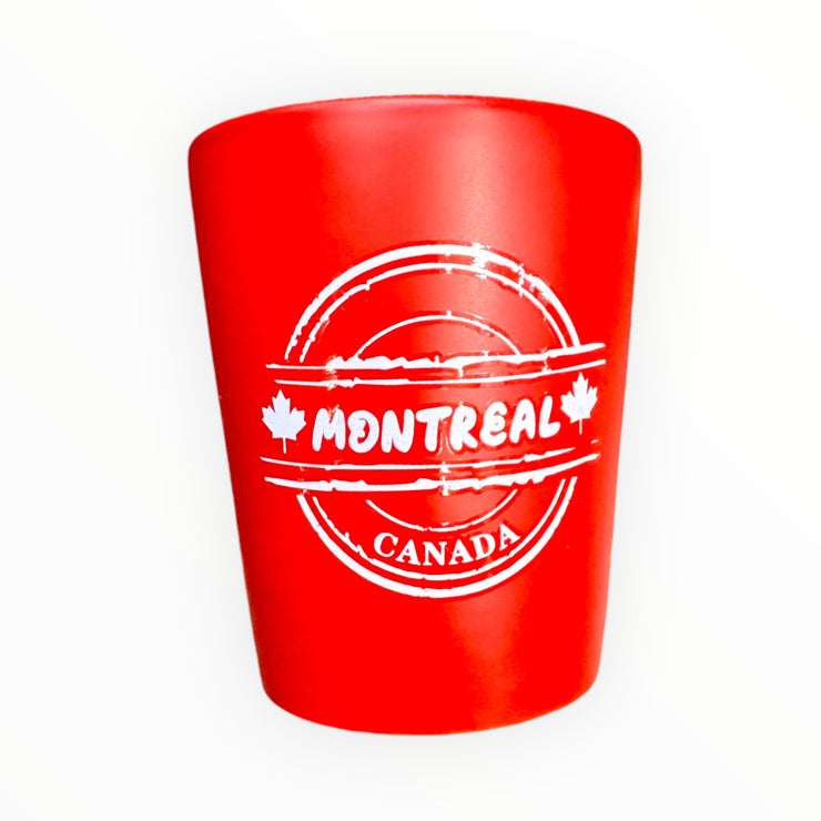 Shot Glass - Montreal Falls Maple Leaf 🍁 Whiskey Liquors Shooter Glass