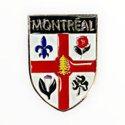 Montreal flag magnet metal DieCast