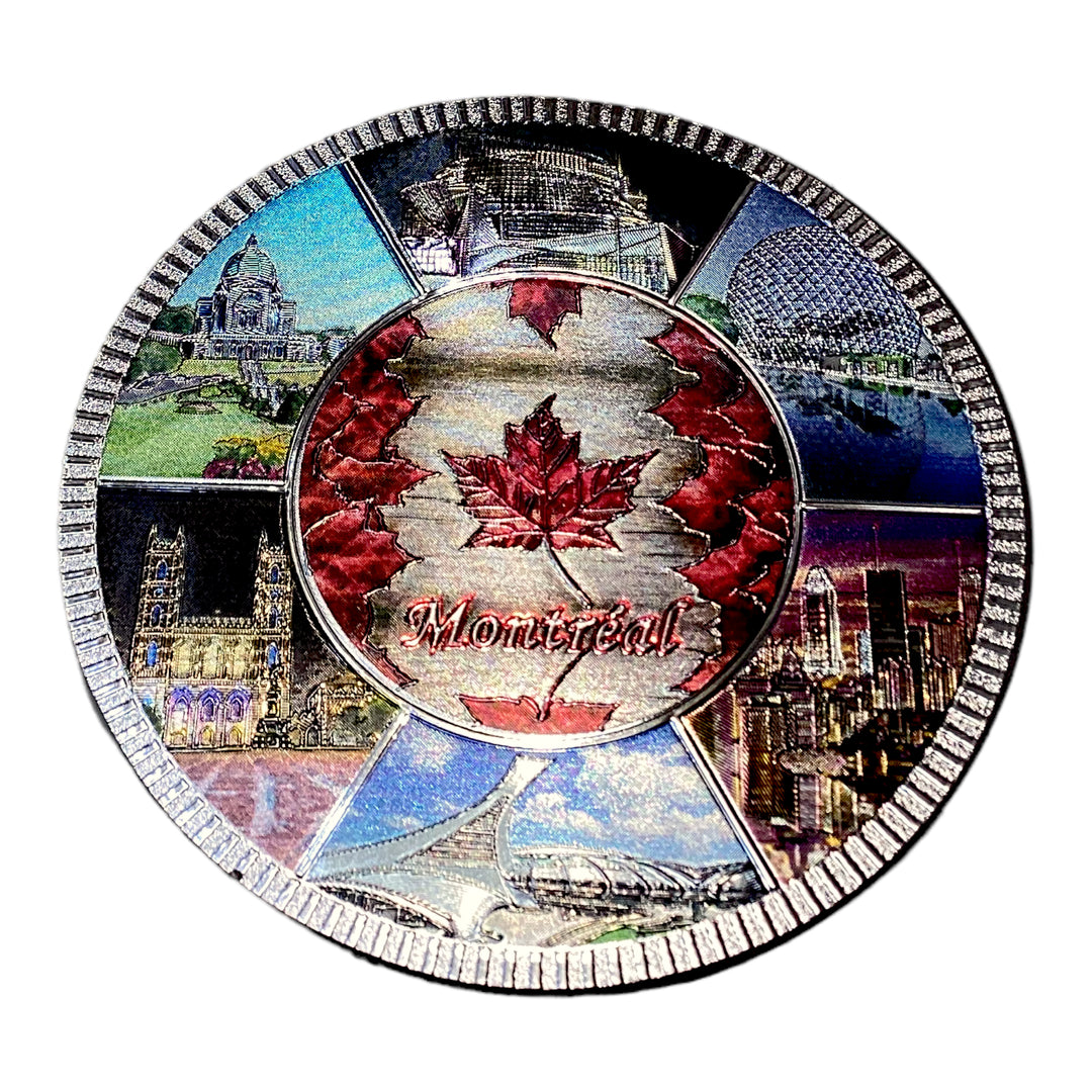 Montreal Canada 3D Flag Elk Fridge Magnet – Handmade PVC Souvenir Gift For Home & Kitchen Decor