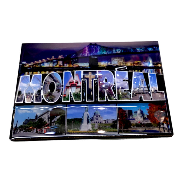MONTREAL VIEWS WOODEN MAGNET