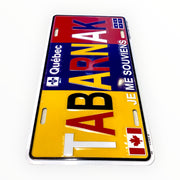 TABARNAK QUEBEC STANDARD SIZE LICENSE PLATE 12X6 inches