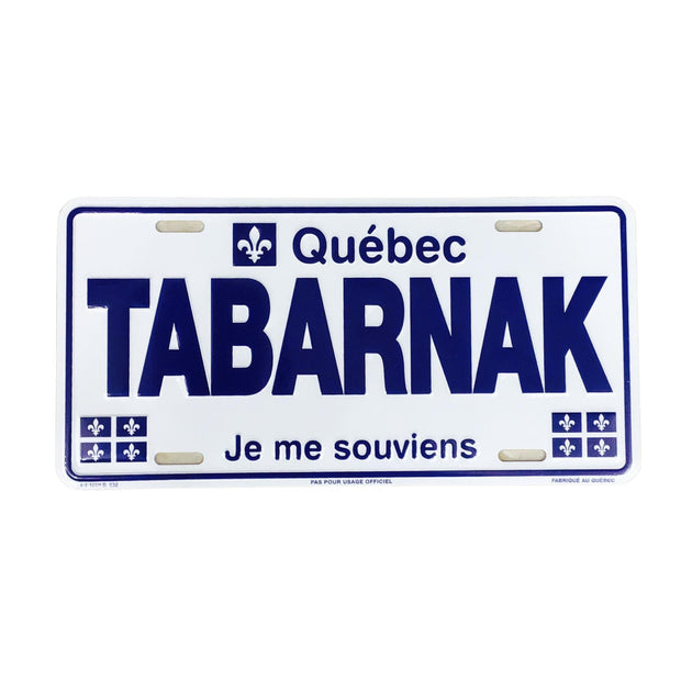 TABARNAK Québec licence plate size - Souvenir Novelty Gift