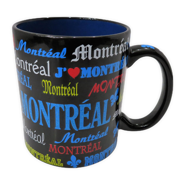 13 Oz Ceramic Montreal and Canada Mugs with Glitter Themed Design Coffee Mug | Glitter Ceramic Cup Printed on All Sides | Canadian Cups for Hot and Cold Drinks and Tea Lovers (Canada)