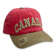 Baseball Cap Canada Maple Leaf Embroidery Adjustable Hat