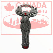 Bottle Opener - Canada Moose/Bear 3D Silver / BrownTone Solid Metal Opener