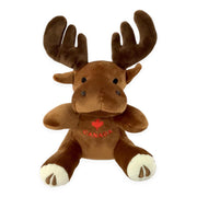 Canada Moose 8” Valved Toy | Soft Stuffed Animal with Canada Red Maple Leaf Design | Light-Weighted Stuffed Animals