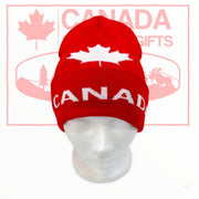 Canada Premium Quality Unisex Adult Winter Toque Hat - Red Beanie
