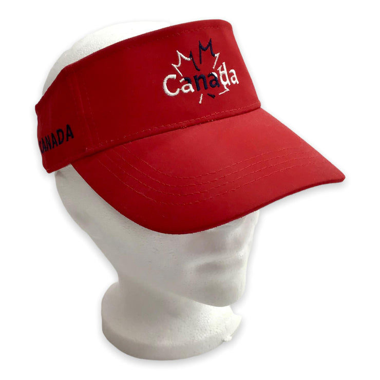Canada Sun Visor Cap-Women Golf Visor Adjustable Visor Hat Empty Top Baseball Cap