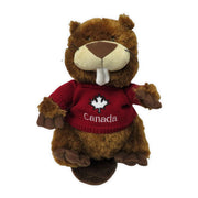 Canada Wild Life Animal Beaver Plush W/ Red Maple Leaf Sweater, Stuffed Animal, Plush Toy, Gifts for Kids, 14 Inches