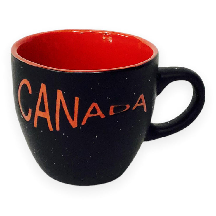 Espresso Cup Canada Red and Black 3oz Mug