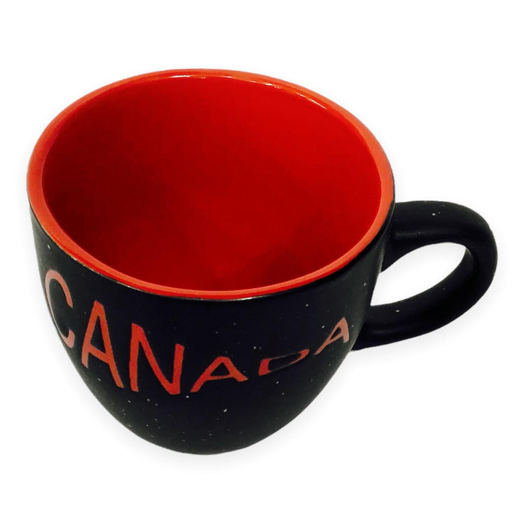 Espresso Cup Canada Red and Black 3oz Mug