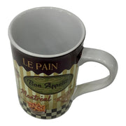 MONTREAL FAMOUS FOOD PRINT THEME COFFEE MUG. 13 oz CERAMIC TEA CUP