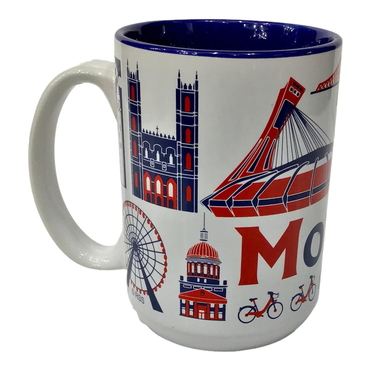 MONTRÉAL FAMOUS SCENIC PRINT 14 oz COFFEE MUG