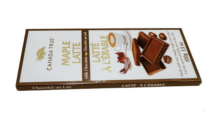 Maple Latte Crunch Chocolate 1 Pack of 100 g by Canada True Canadian M