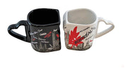 Montrea Love in The City Espresso Mug Set (2) Double Cup (6oz Each) Canada True North Hot Drink Holder