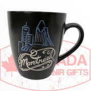 Montreal Skyline Ceramic Coffee Coffee Mug Travel Canada True North (13 Ounces) - Black