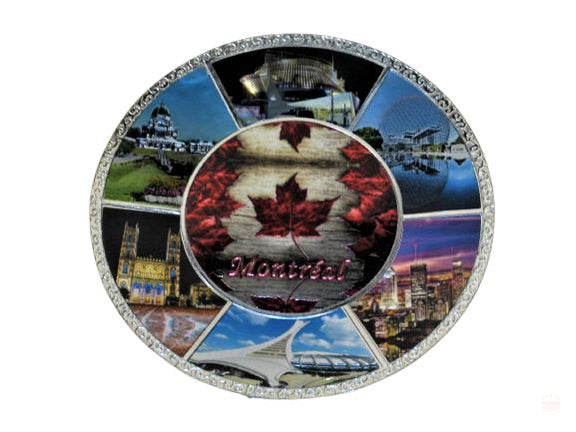 Vintage Montreal City View Souvenir Laser Plate Gift