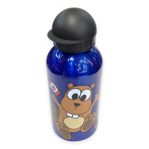 Water Bottle Funny Beaver 500ml - Stainless Steel Flask For Kids Leak Proof Lightweight Eco Friendly