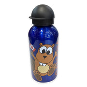 Water Bottle Funny Beaver 500ml - Stainless Steel Flask For Kids Leak Proof Lightweight Eco Friendly