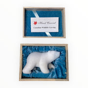 Hand carved Canadian Wildlife Polar Bear 4.5 inches