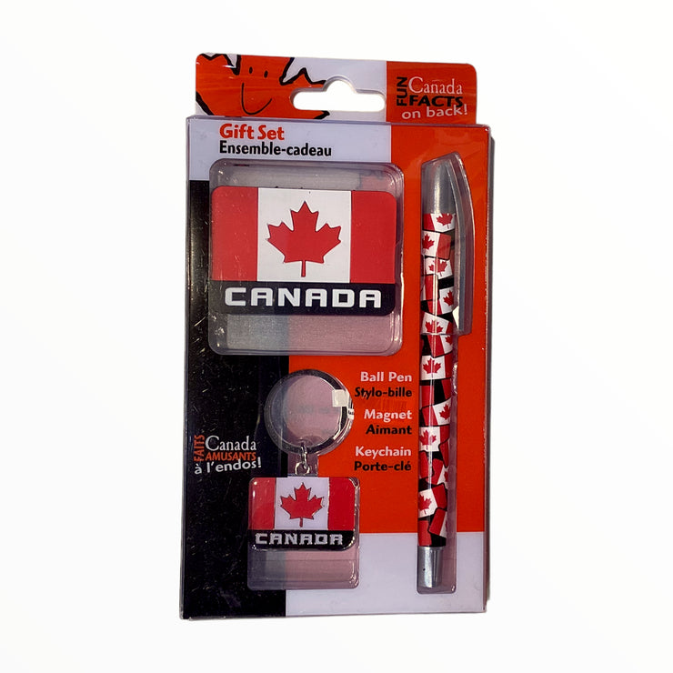 Pen,Keychain and Magnet Canada Gift set