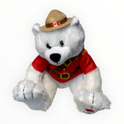 Plush Doll-RCMP BIGFOOT Polar Bear - The stuffed animal 14" RCMP Bigfoot Polar Bear is soft and cuddly