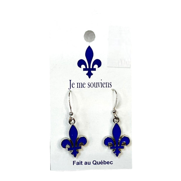 Earrings Quebec Fleur de Lys Souvenir Jewelry