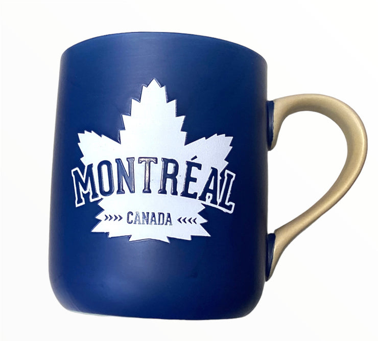 Montreal Maple Leaf Mug - 14 oz Marble Theme Coffee Mug