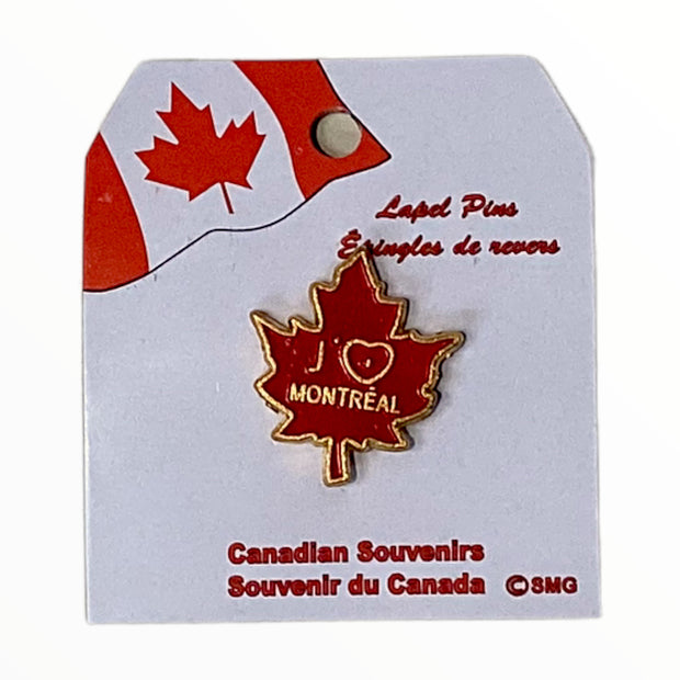 Montreal Red Maple Leaf Pin