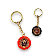 Keychain Lucky Penny Montreal Canada Spinning Keyring Epoxy Finished Porte Cle