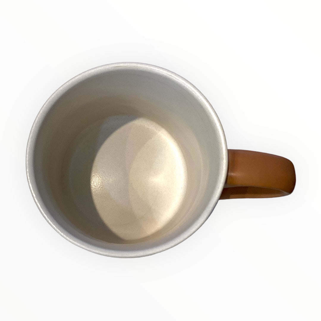 9 oz two tone glossy pottery coffee mugs 16 oz. Stoneware Mug