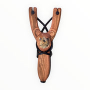 Canada Souvenir Gifts High Quality Hand-Carved Wooden Slingshot Bear - Wolf - Eagle and Moose
