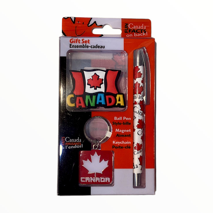 Pen,Keychain and Magnet Canada Gift set