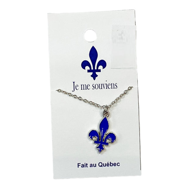 Necklace Quebec Fleur de Lys Souvenir Jewelry W/ Chain