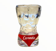 Muscle Man in Canadian Shorts Funny Shot Glass