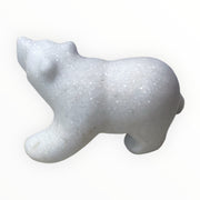 Canadian Wildlife Sculpture Marble Grizzly Polar Bear 5.5 inches Hand Carved